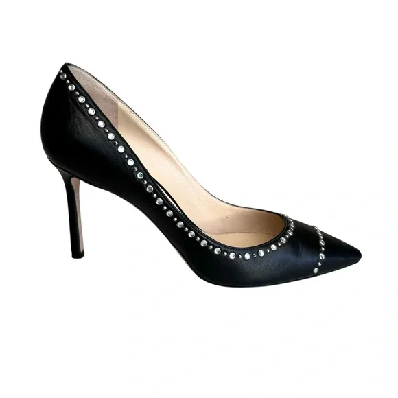 Jimmy Choo Romy 85 Pumps Black Leather